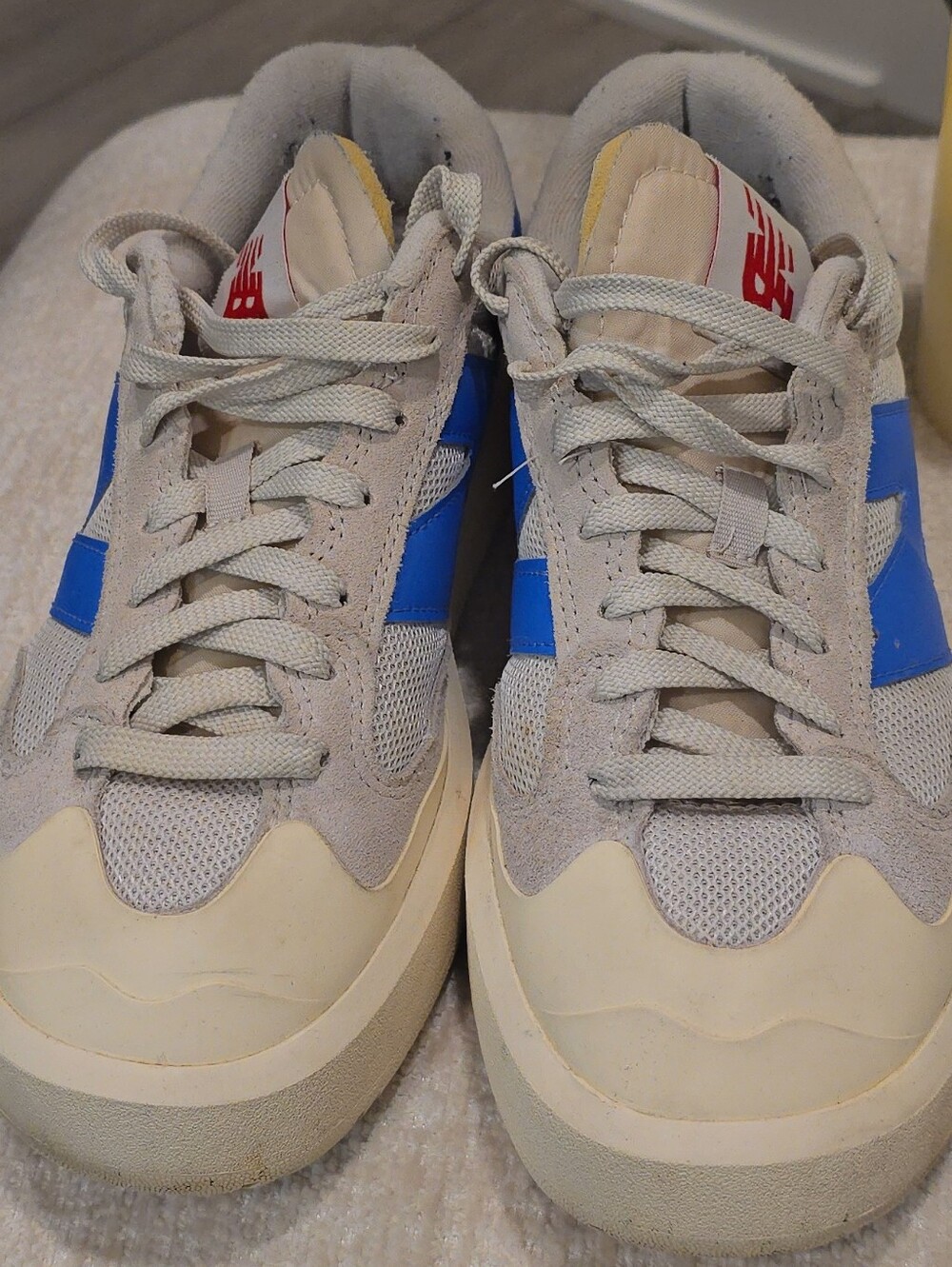 New Balance Beige Sole Sneaker - Blue Accent